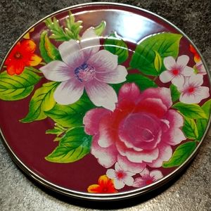 Mackenzie Childs Purple Flower garden salad plates